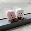 Two Tone Cotton Candy Plush Keychain Cute Soft Doll Pendant Bag Accessory Christmas Gift