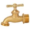 Irrigation Hose Bibb G3 4in Bent Nose Garden Valve Brass Plumbing Fitting for Residential and Commercial Applications