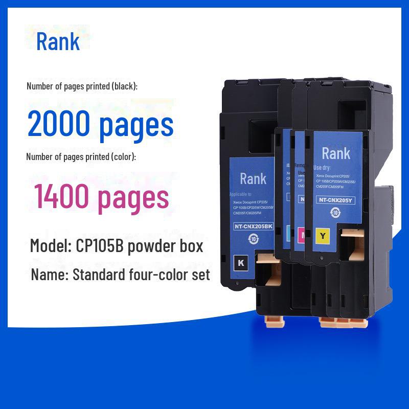Gezhige Toner Cartridge for Fuji Xerox Models CP105B, CM215F, CM205B, CM215B