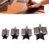 4 PCS with Storage Box Star Shape Leather Cutting Dies Set  for DIY Handicrafts, Leather Bags, Belts