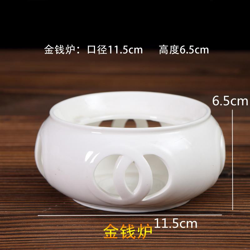 Baza czajnika z czystej białej ceramiki, kuchenka do herbaty, podgrzewacz na alkohol, kuchenka na świece, podstawa grzewcza, piec do podtrzymywania ciepła, podkładki pod czajnik, podgrzewacz do herbaty