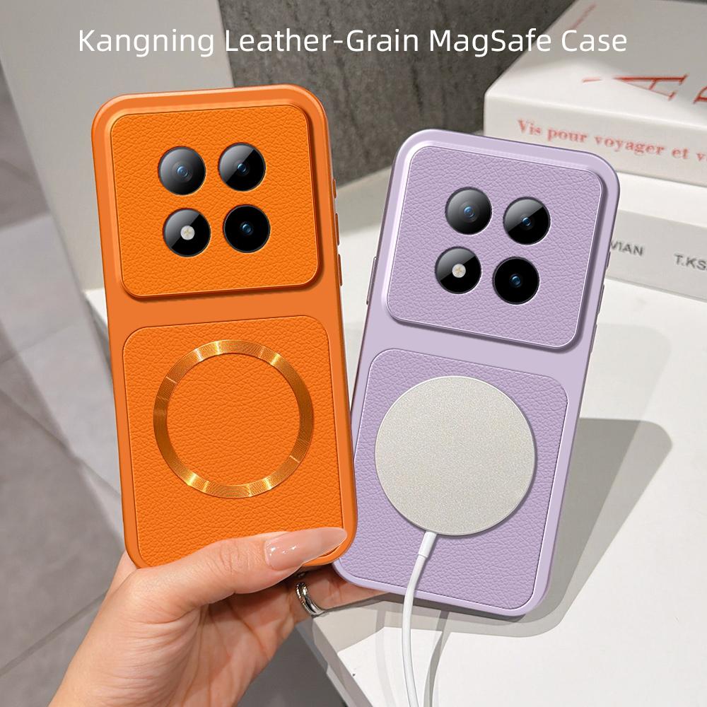 For Redmi Note 15 14 Pro Plus 5G Case New Lychee Pattern CD Magnetic Ring Ultra-Thin Cover For Redmi Note 15 Pro Plus Funda