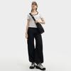 FILA X MAISON KITSUNÉ Fashion Casual Versatile Fabric Crossbody Bag Men bags Black F13U529131F-BK