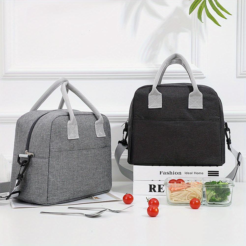 Portable Lunch Bag Cooler Tote Hangbag Picnic Insulated Box Canvas Thermal Food Container Men Women Kids Travel Lunchbox