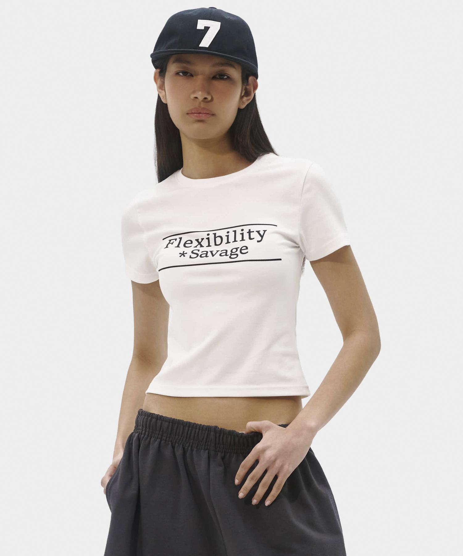 Take Easy Women S Flexibility Savage Crop Top (White) White/S