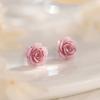 Rose Flower Stud Earrings - Women's Niche, Minimalist, High-end, Sophisticated Earrings.
