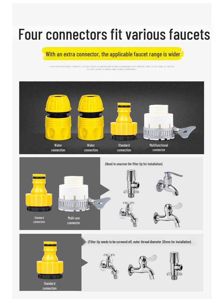Multifunctional Watering & Cleaning Hose Set: Garden, Car Wash, Landscaping, Vegetables, Sprinkler, and Household Use