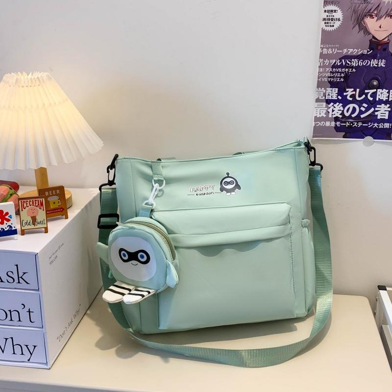 Harajuku Egg Party Student Cartoon Handheld Make-up Bag Large Capacity Girl Simple Shoulder Bag