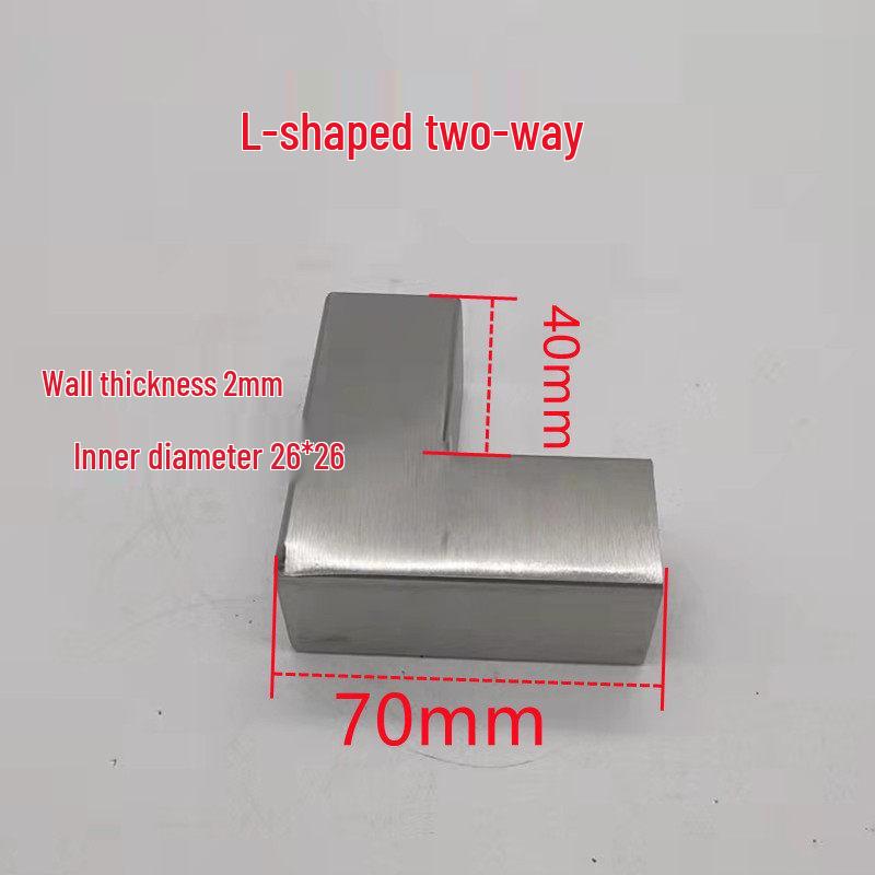 Stainless Steel 25x25 Square Tube Tee Connector for Shelving Display Racks