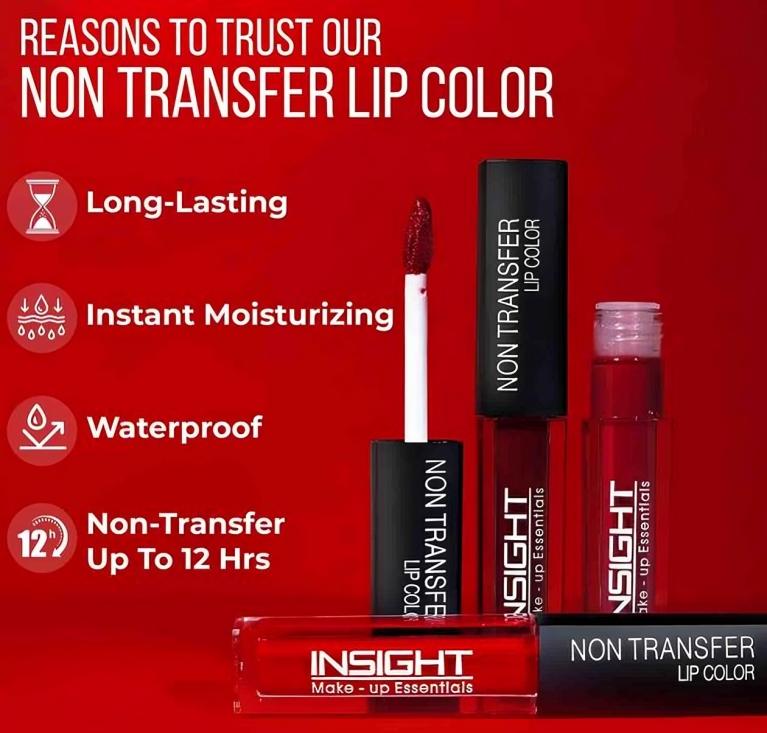 Insight Cosmetics Non Transfer Liquid Lipstick, Matte Texture