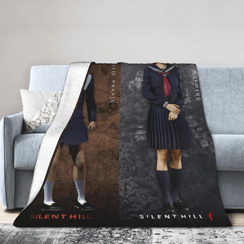 Silent Hill f Game Poster Blankets Quality Super Warm Throw Blanket Autumn Kids Home Decor Fashion Bedspread