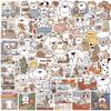 50 Cartoon Doodle Stickers Guitar Notebook Suitcase DIY Waterproof Stickers
