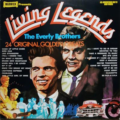 LP Record EVERLY BROTHERS - Living Legends WW5027 Warwick Records 1972 UK Rock Used