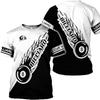 T-shirt Stampa Digitale 3D Top Manica Corta da Ragazzo e Uomo Versatile Traspirante