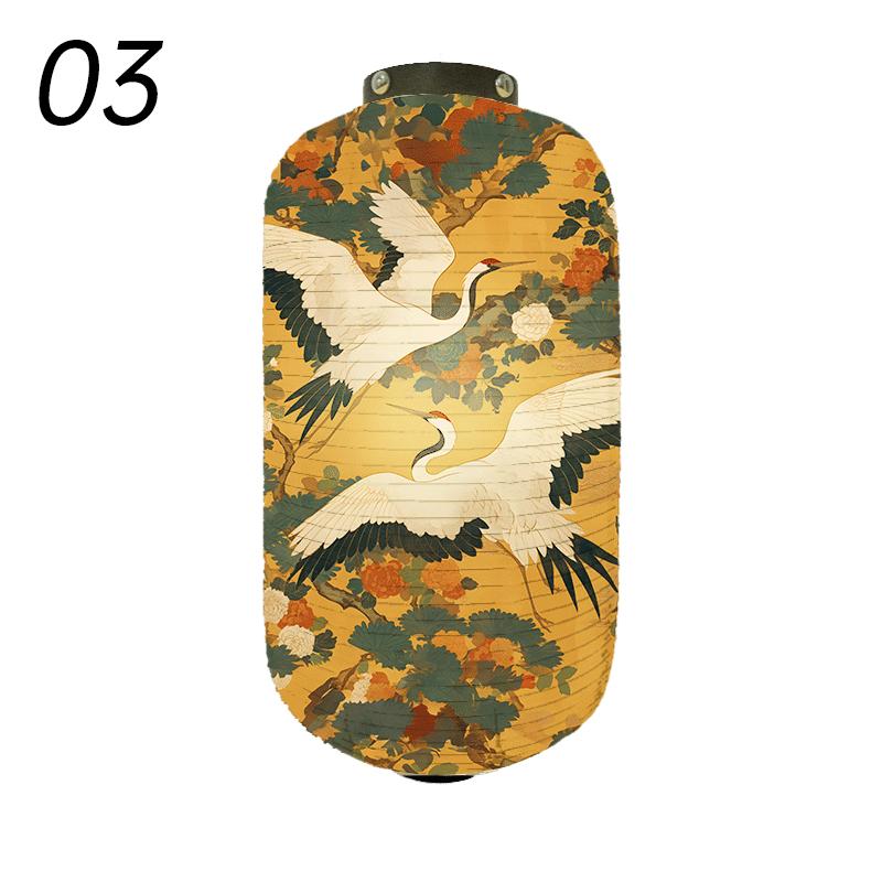 Japanese Style Traditional Cloth Lantern Crane Izakaya Sushi Restaurant Decor Signboard Party Festival Outdoor Decor Lantern