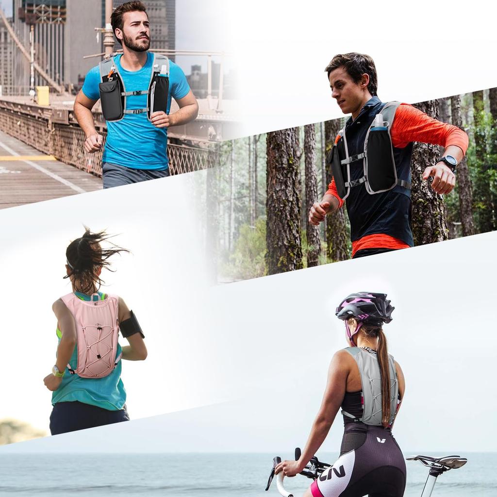 RAINSMORE Running Perfect for and Trail this Running Vest provides a breathable hydration solution for hiking and Features reflective straps and is