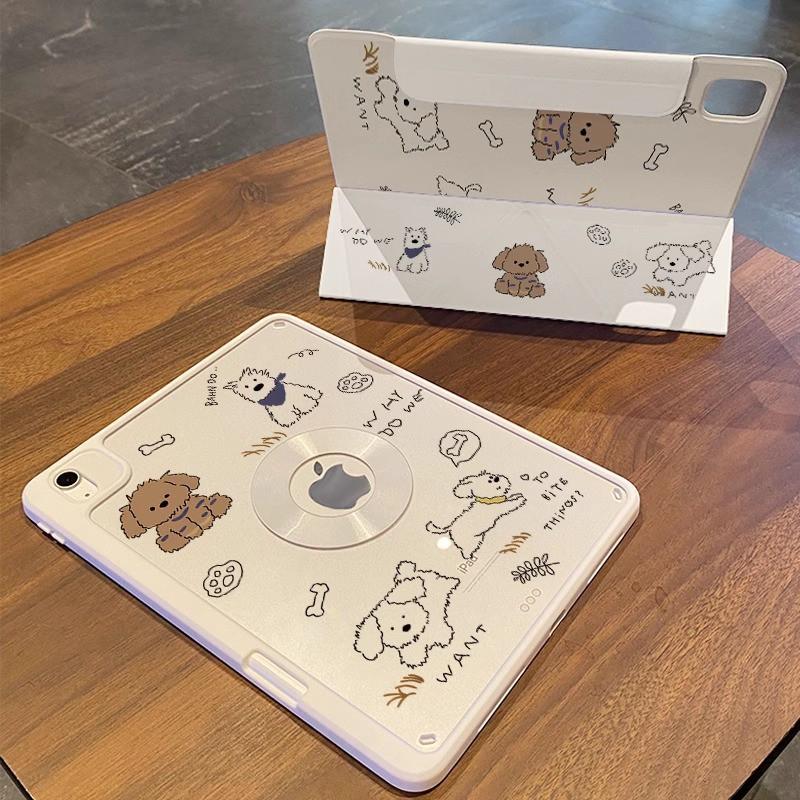 Magnetic Detachable Case IPad Pro 11 Inch With Stand Full Cover Acrylic Shell Cartoon Sleep/Wake Support