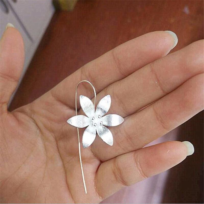 Ethnic Lotus Elegant Retro Artistic Long Earrings