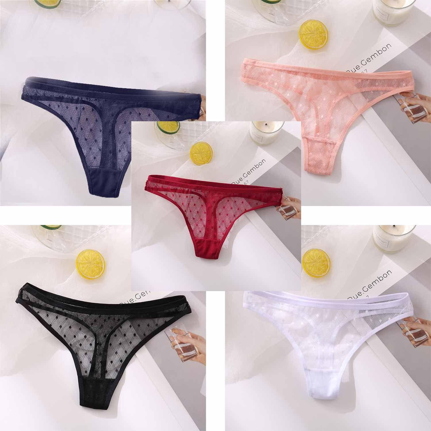 

Сетчатые перспективные однотонные трусы женские трусики кружевные трусики стринги стринги с низкой талией