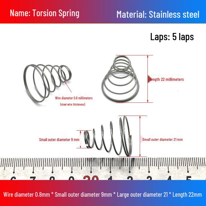 Stainless Steel Pagoda-Shaped Trapezoidal Compression Spring for Battery