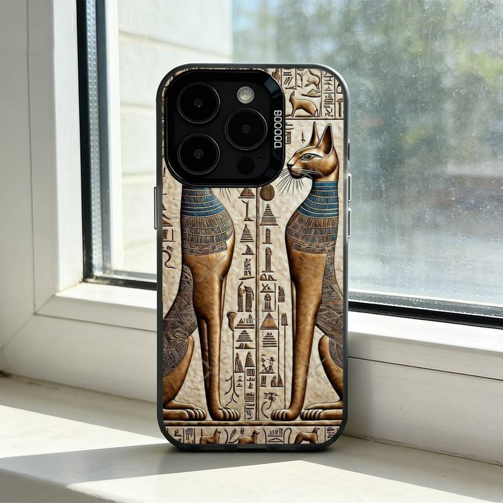 

A-Art Ancient E-Egypt Phone Case For iPhone 17,16,15,14,13,12,11 Plus,Pro Max,XS,Colorful Silver Phone case Funda Cover iPhone16e
