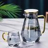 Large High-Temp Resistant Borosilicate Glass Cold Water Pitcher Set