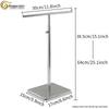 Stainless Steel T-Shaped Handbag & Scarf Display Stand
