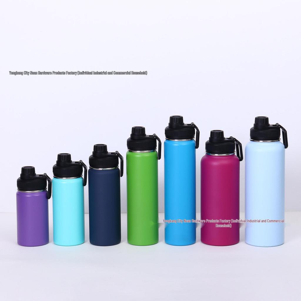 American Style 304 Stainless Steel Thermos Mug - Large Capacity Sports Water Bottle & Outdoor Kettle