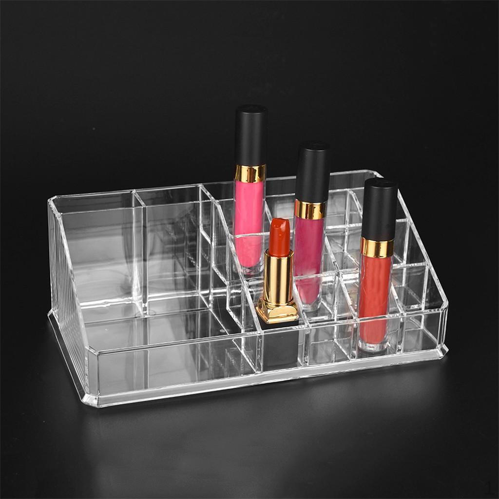 Clear Acrylic Holder Storage Cosmetic Organizer Display Showcase
