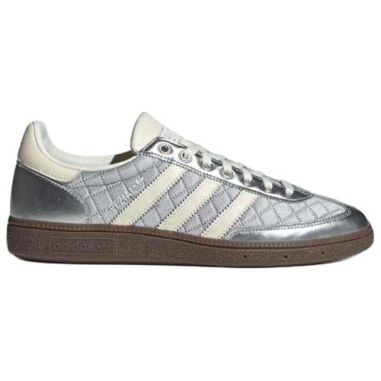 New Adidas Handball Spezial Silver Metallic Cream White Gum Women's KJ0853