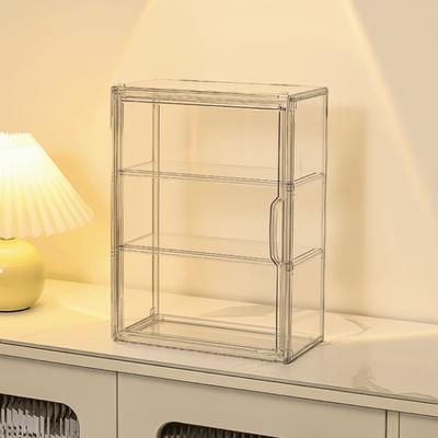Collection Display Stackable Clear Storage Box Desktop Organizer Multi-Layer Acrylic Display Box Dustproof Showcase Collectible
