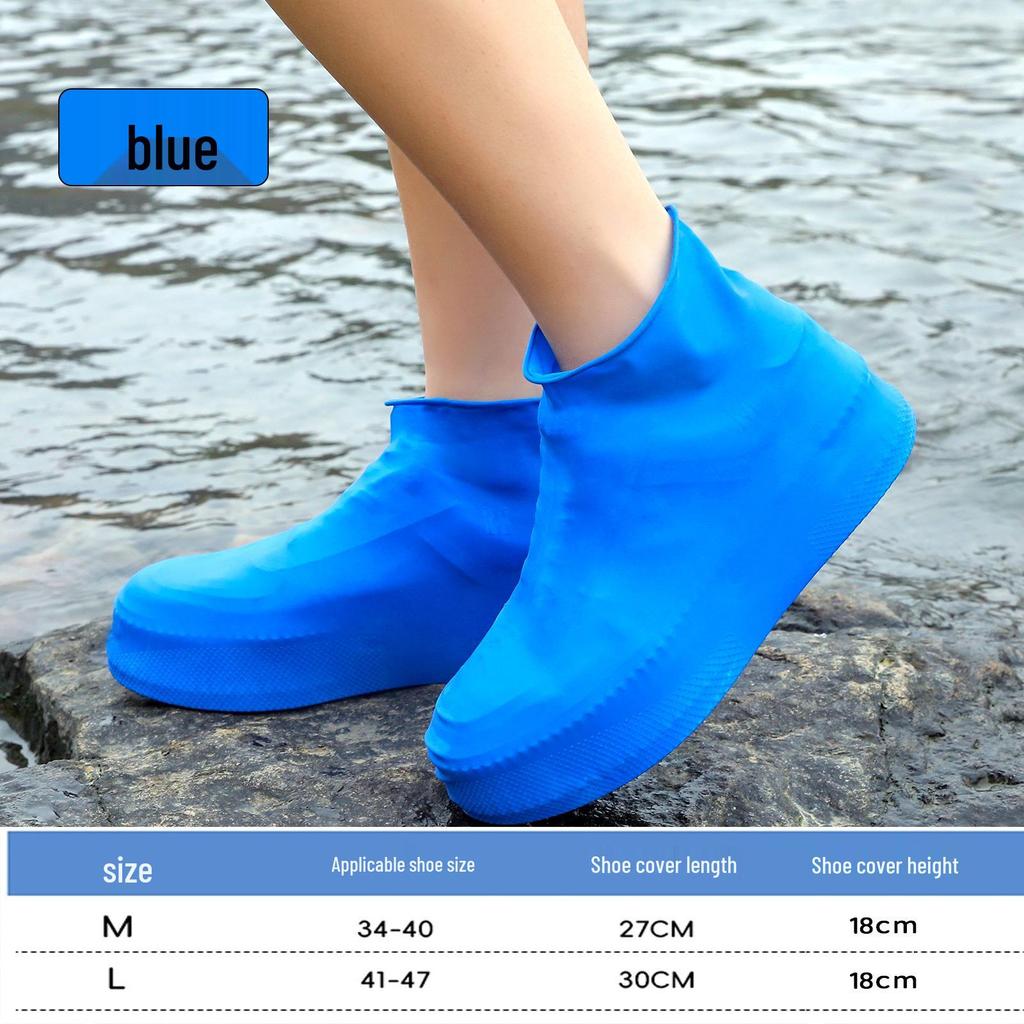 Waterproof Latex Non-Slip Shoe Covers for Rainy Days - Outdoor Wear-Resistant Rain Boots