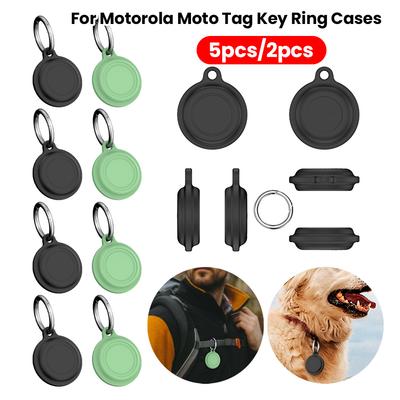 Case for Motorola Moto Tag Smart Tracker Soft Silicone Protective Cover Waterproof Protective Cover for Dog Collar Luggage Keys