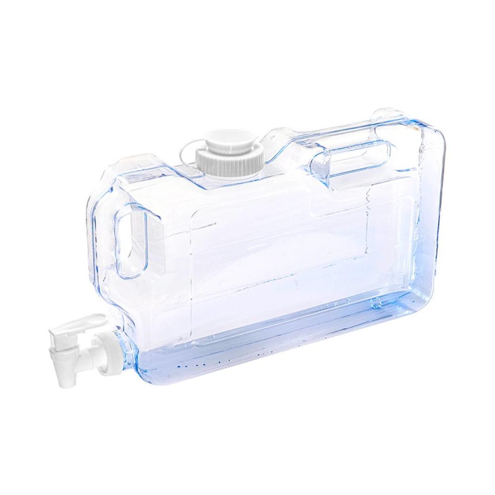 4L Water Storage Container Transparent Camping Water Tank Outdoor Drinking Bucket  Water Equipment