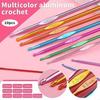 Y5JC Crochet with Yarn Set Crochet Accessories Include Ergonomic Hook Knitting Needle