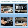 Car Window Lifter Electric Power Window R Switch Control Button for F150 Truck 4.6L 5.4L 03-06 Replace 5L1Z14529AA