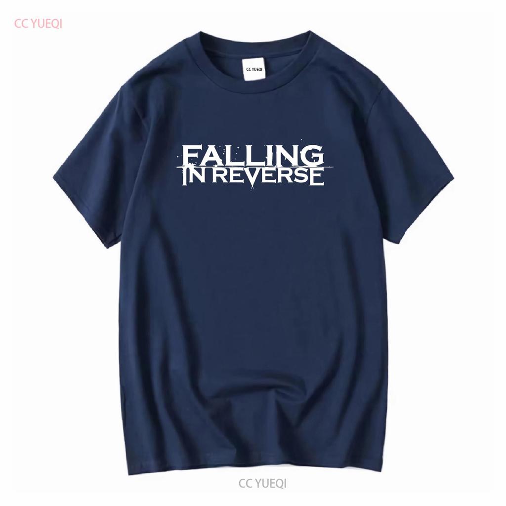 Falling in Reverse Logo T Shirt Cotton Black Men S to 5XL NB1609 vintage Washed Unisex Stylish Top For Everyday Wear Casual