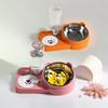 Dual Pet Feeder Bowls for Cats Dogs Non-Skid Easy Clean for Home Feeding