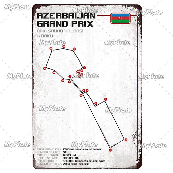 Vintage Racing Track Metal Poster Competition Tin Sign Plaque Iron Plate Bar Club Man Cave Home Wall Decor Fans Poster Custom