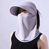 Face Protection Empty Top Hat Visor Hat Face Cover  Hat Fashion Women Sun Hat  Beach