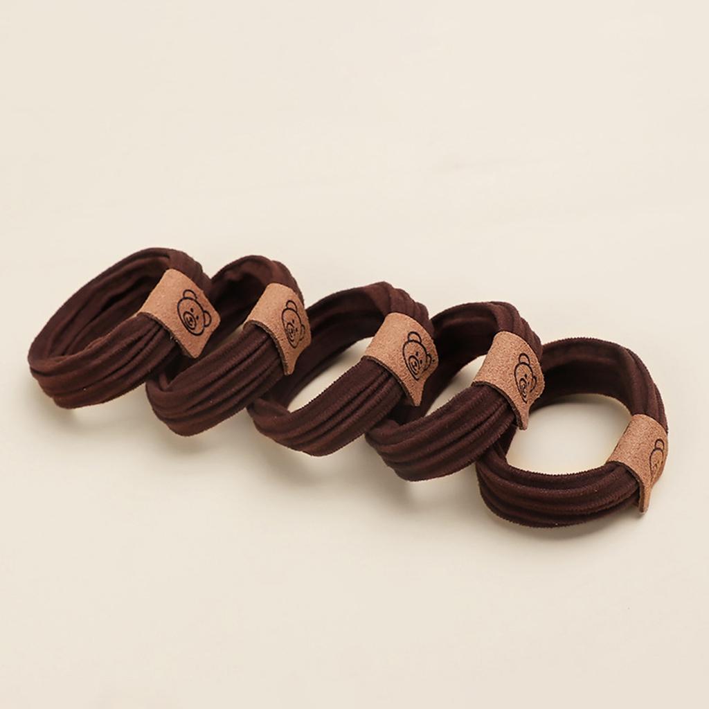 Seamless Hair Ties Elastic Headbands Made with Polyester and Spandex for All Hair Types Gentle on Hair No Breakage