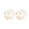 Fashionable Style Western Round Alloy Earrings For Women Simple Design Geometric