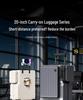 20-Inch Stylish Front-Opening Carry-On Suitcase for Short Trips and Business Travel
