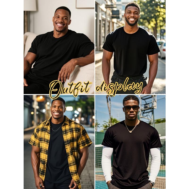 European Sizes Men'S Black Unicorn & Rainbow Graphic T-Shirt | Casual Crew Neck, Short Sleeve, Soft Breathable