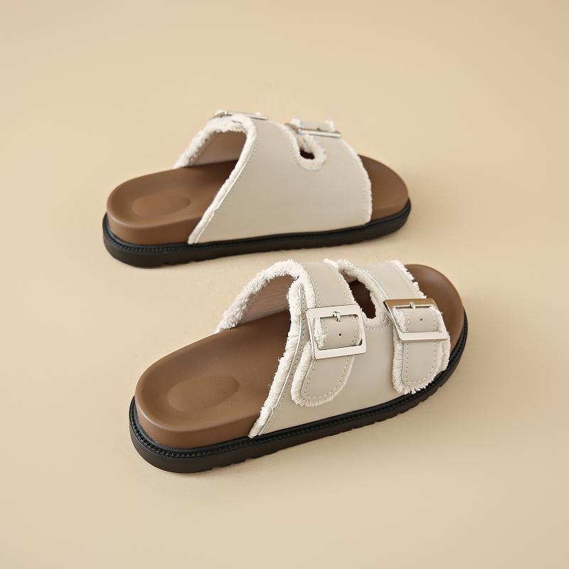 Female Shoes Ladies' Slippers Platform 2025 Summer Soft Slides Retro Concise Slippers Women Summer Shoes Slides Pantofle Platfor