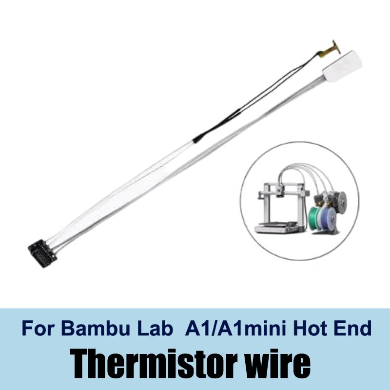For Bambu Lab A1/A1 Mini Hotend Kit Fast Speed Printing Head Assembly Thermistor Heater 0.2/0.4/0.6/0.8mm Hardened Steel Nozzle