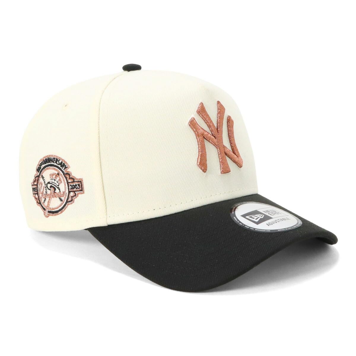 

New Era MLB ONSPOTZ NY Free 9Forty CS Chrome Metallic Logo Side New York Yankees 9FORTYA-FRAME Cap, Exclusive, Chrome/Black, Shipping, A-Frame Patch,