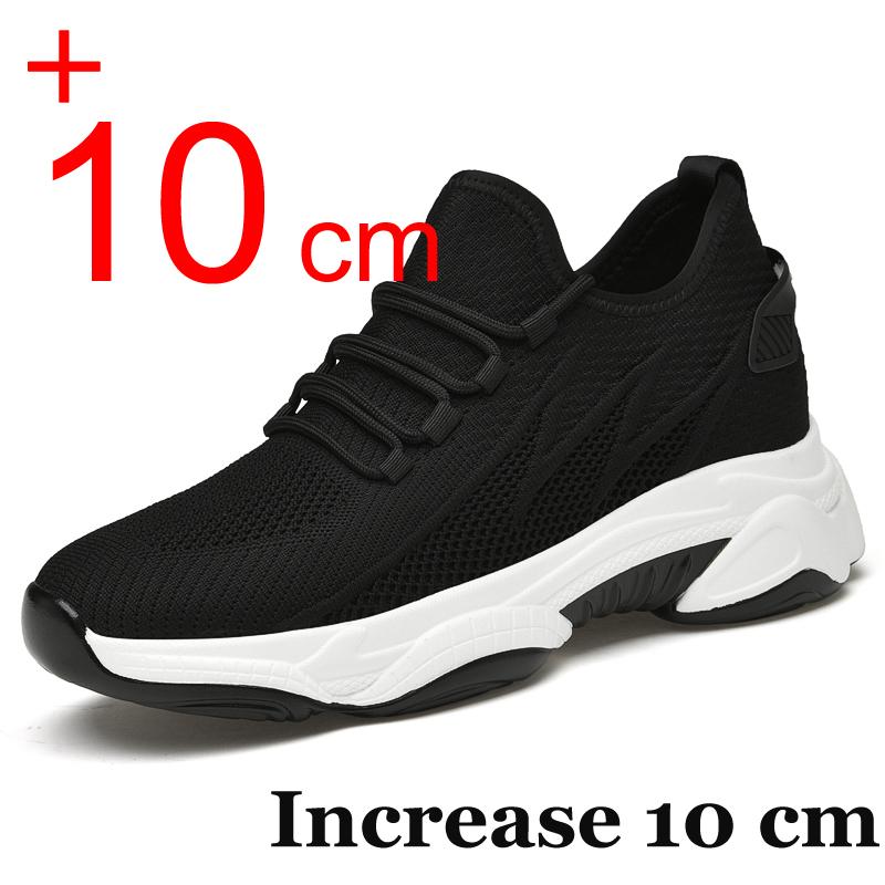Men Sneakers Casual Heightening Shoes 8cm Height Increase Shoes For Men Summer Breathable 6cm Elevator Shoes 10cm Insole Taller