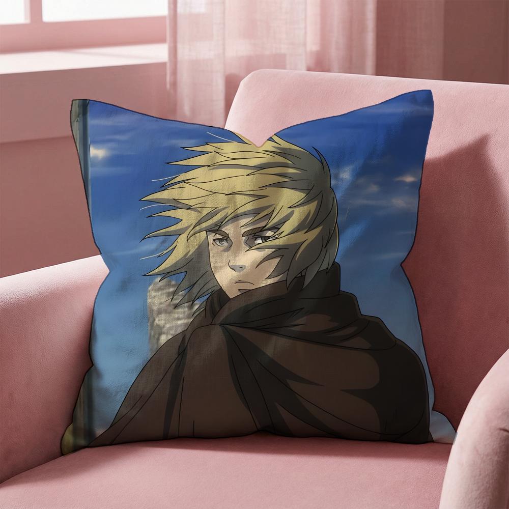 Beliebte Anime V-VinlandS S-Saga Kissenbezug Mehrzweck-Kissenbezug für Zuhause & Auto - Wendbar, Weich & Langlebig für den täglichen Gebrauch