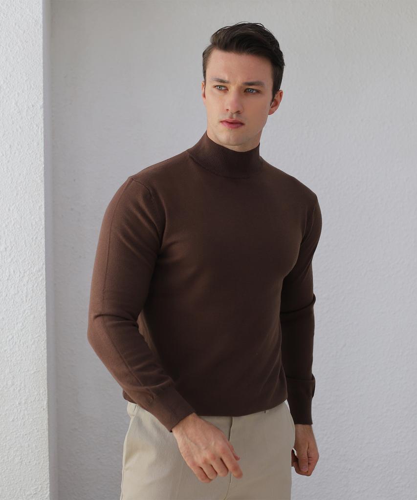 Bestfit 2-Pack Soft Muscle Fit Mock Neck Long Sleeve Knit